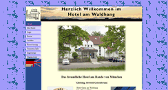 Desktop Screenshot of hotel-amwaldhang.de